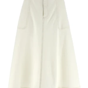 Chân Váy Dài Chữ A Kem Sữa Minimal Grace Skirt