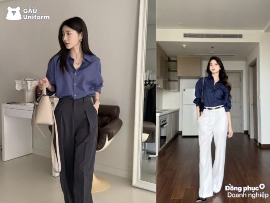 Thời trang công sở bình dân thiết kế thanh lịch