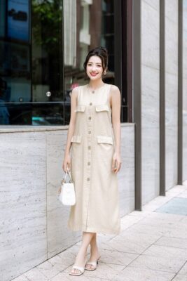 Thời trang công sở basic với mẫu váy suông thanh lịch
